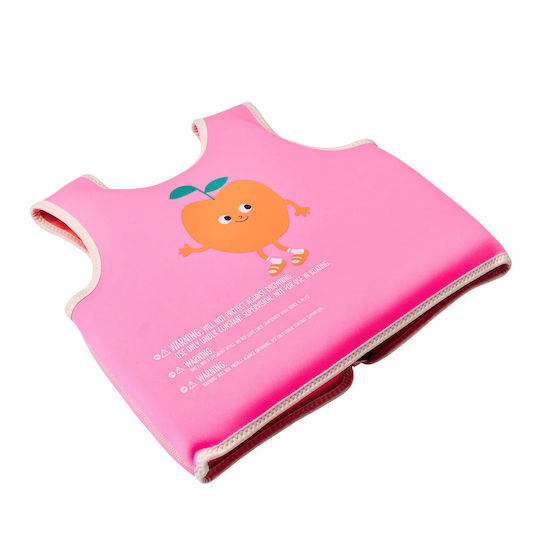 Sunnylife Swimming Vest 3-6 Years Poppy Peach Neon Pink 26180096