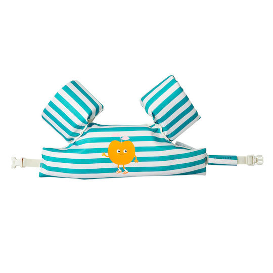 Sunnylife Σωσίβιο Γιλέκο 3-6 Ετών Poppy Peach Green Stripe 26180128