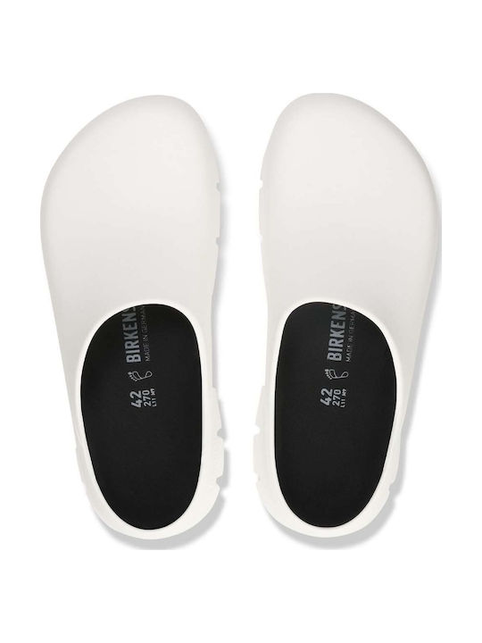 Birkenstock Ανατομικά Σαμπό Λευκά