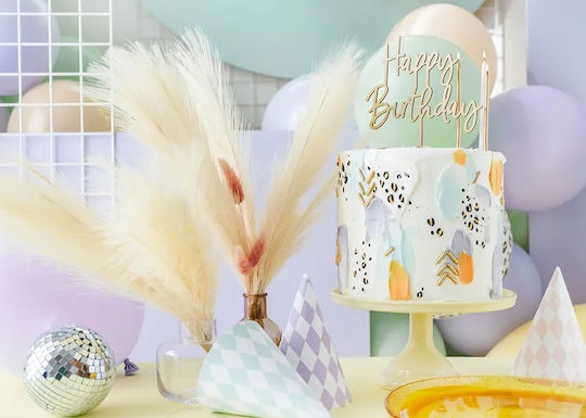 PartyDeco Happy Birthday Διακοσμητικό Γλυκών για Party