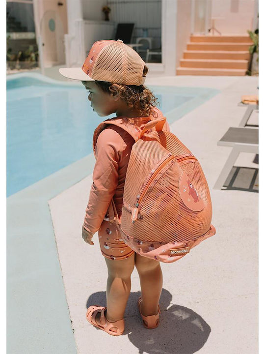 Baby Oliver Kindergarten Backpack Beige with Water Bottle Holder
