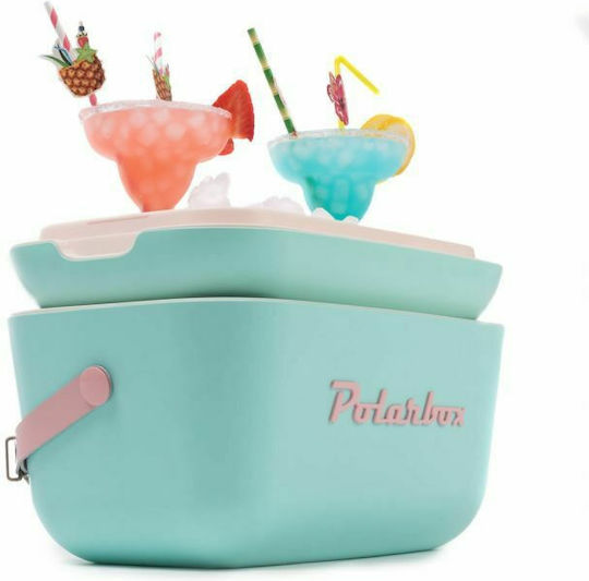 Polarbox Classic & Pop Style Portable Fridge 20L Turquoise Pink