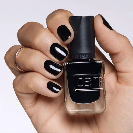 Catrice Cosmetics Gel Affair Glossy Βερνίκι Νυχιών Μακράς Διαρκείας 037 Black To The Roots 10.5ml