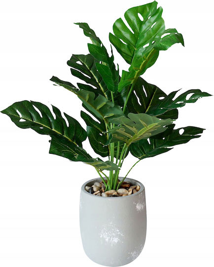 Изкуствено растение в саксийка Monstera Green 33см