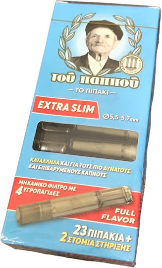 Tou Pappou Пайпове За Цигари Extra Slim 5.5mm Прозрачни 20 Броя