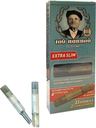 Tou Pappou Пайпове За Цигари Extra Slim 5.5mm Прозрачни 20 Броя