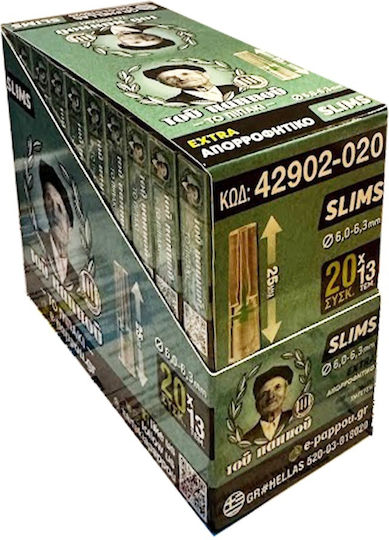 Του Παππού Πίπες Τσιγάρων Slim 6mm 13τμχ