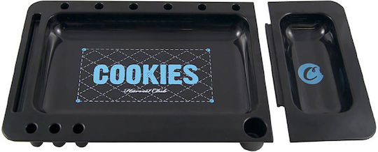 Cookies Rolltablett Kunststoff Schwarz 31x17cm