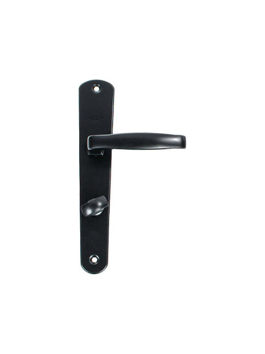 Sonico Türknopf WC Schwarz