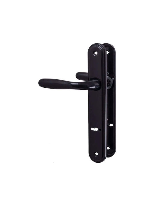 Metal Middle Door Lever Black