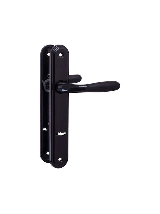 Metal Middle Door Lever Black