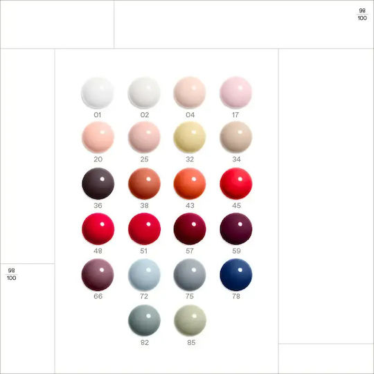 Korres No No Glossy Βερνίκι Νυχιών Μακράς Διαρκείας 51 True Red 11ml