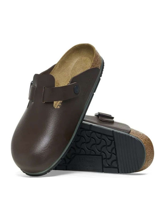 Leder Herren Hausschuhe Braun