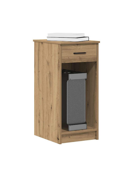 Computer Tower Stand Drawer Artisan Oak 35x45x77 cm Artisan Oak 858748