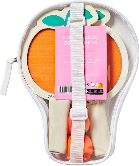 Sunnylife Kids Beach Rackets Velcro Poppy Peach Multi 26180112