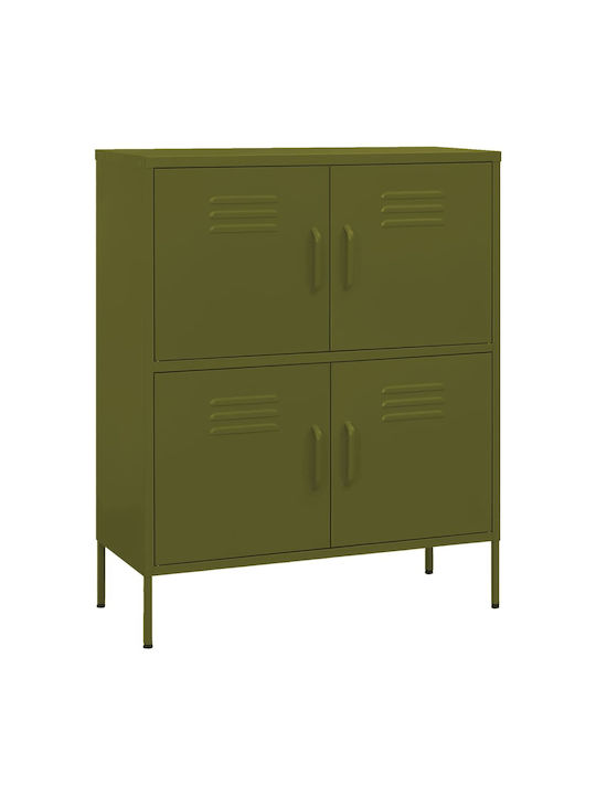 Kabinett Büro Λαδί 80x35x101.5cm