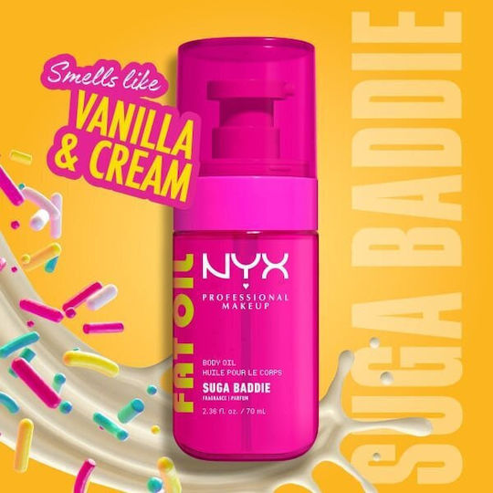 NYX Professional Makeup Fat Oil Körper Öl Suga Baddie 70ml