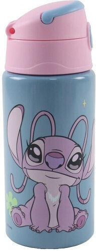 Gim Stitch Παιδικό Παγούρι από Αλουμίνιο Θερμός με Καλαμάκι Πολύχρωμο 500ml