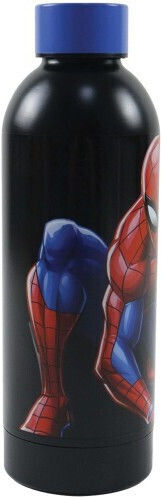 Gim Spiderman Παιδικό Παγούρι Θερμός Ανοξείδωτο με Βιδωτό Καπάκι Non Spill Γκρι 530ml