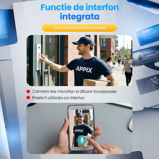 TN-112 IP Cameră de Supraveghere Triplă Wi-Fi/4G Full HD+ 5MP Rezistentă la Apă cu Baterie și Obiectiv de 4mm