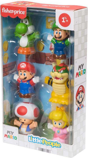 My Mario Little People Collector Mini Figures Height 7cm Set 6 Pieces