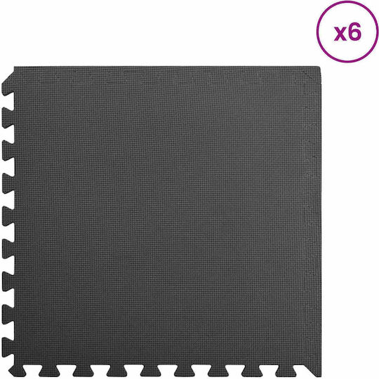 vidaXL Pool Ground Pad 60x60x1 cm Black