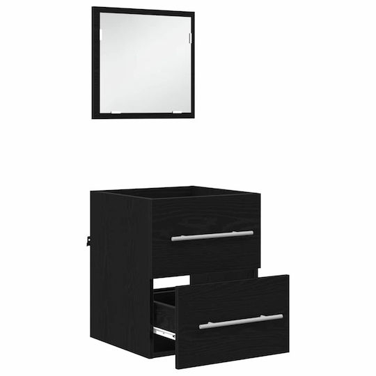 vidaXL Шкаф без Мивка Д41xШ38.5xВ48см Black Oak
