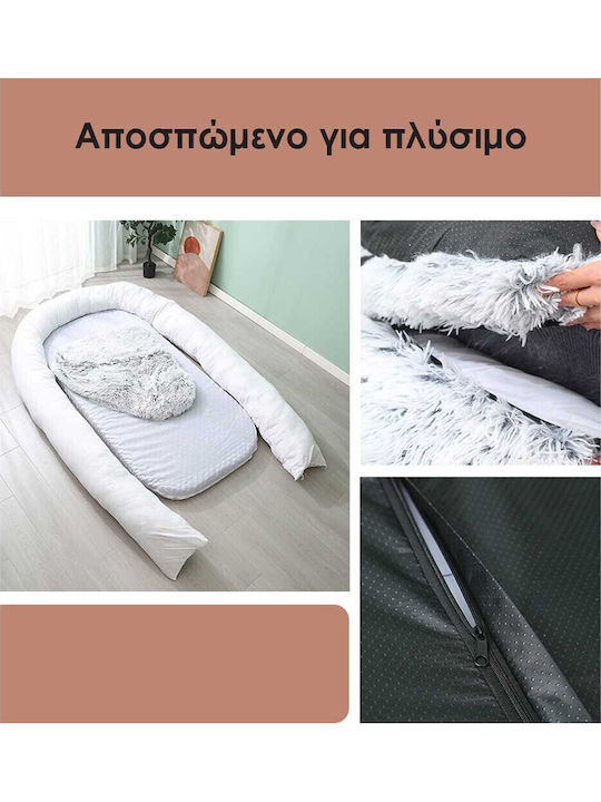534634 Κρεβατι Κατοικιδιου Γκρι Medium Υ18×75×55εκ