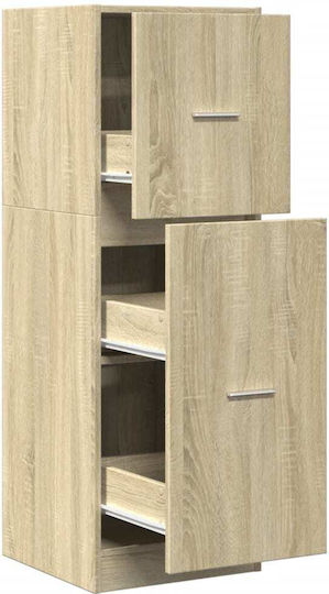 Συρταριέρα Γραφείου από Ξύλο & Μέταλλο Sonoma 40x41x118cm