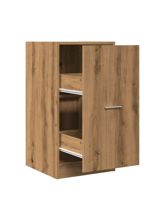 Vidaxl Universalschublade Artisan Eiche Holzwerkstoff 40x41x77,5cm 1 Stück Braun