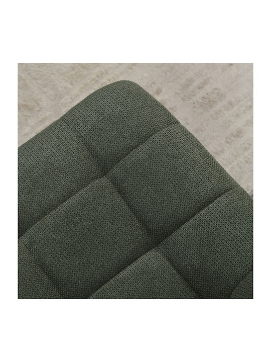 Stol Dining Chair With Fabric Upholstery Green 55x45x88cm