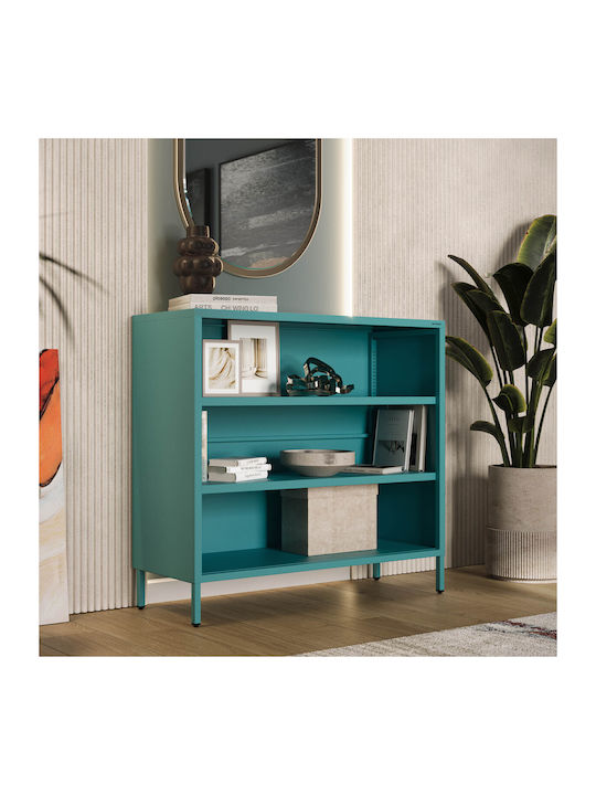 Bibliotecă Sea Turcoaz 100x90x35 cm