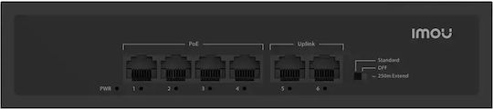 Imou SF106P Unmanaged L2 PoE+ Switch with 6 Gigabit (1Gbps) Ethernet Ports