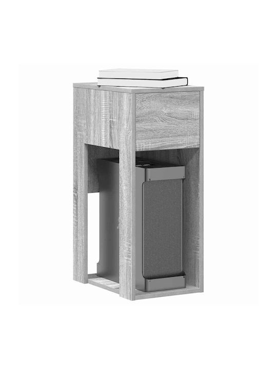 Computer Tower Stand Drawer Grey Sonoma 30x44x74 cm Grey Sonoma 858736