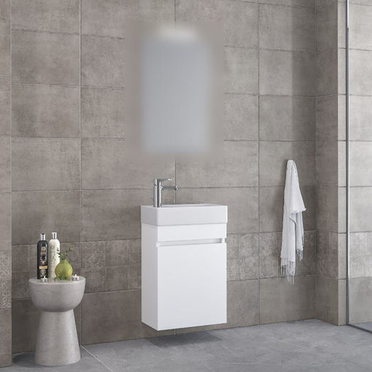 Furnibath Blat cu Lavoar L45xW60xH26cm White Laca