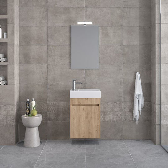 Furnibath Countertop with Sink L45xW60xH26cm White Laca