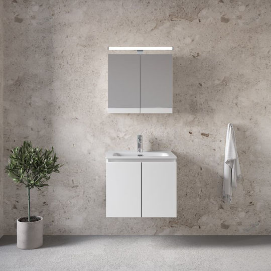 Bază lavoar Royal Madrid 60 Mobilier lacuit alb 61x46x50cm