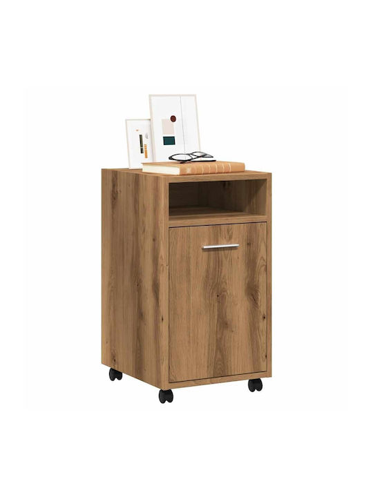 Office Storage Chipboard Cabinet Coffee L33xW38xH60cm