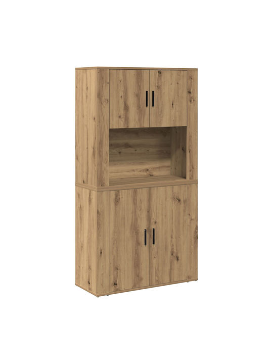 Ντουλάπι Γραφείου Ξύλινο Δρυς 80x33x150cm