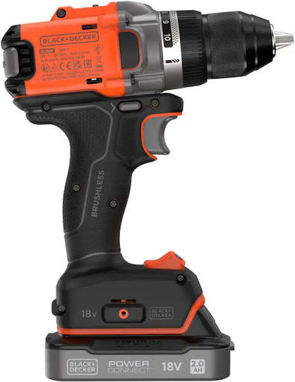 Black & Decker BLD682D1XK Akkuschrauber mit Batterie 18V 1x2Ah