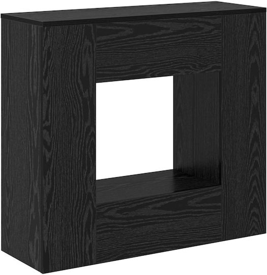 Wooden Console Black L82xW29xH74cm