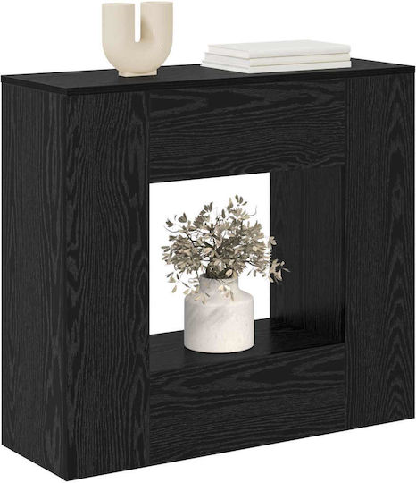 Wooden Console Black L82xW29xH74cm