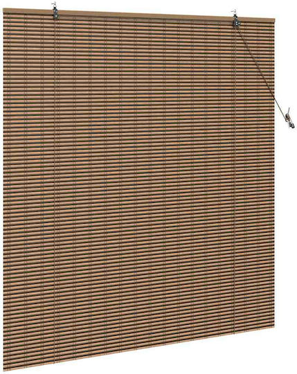 vidaXL Perdea De Fereastră Cu Coafură Maro 150x160 Cm