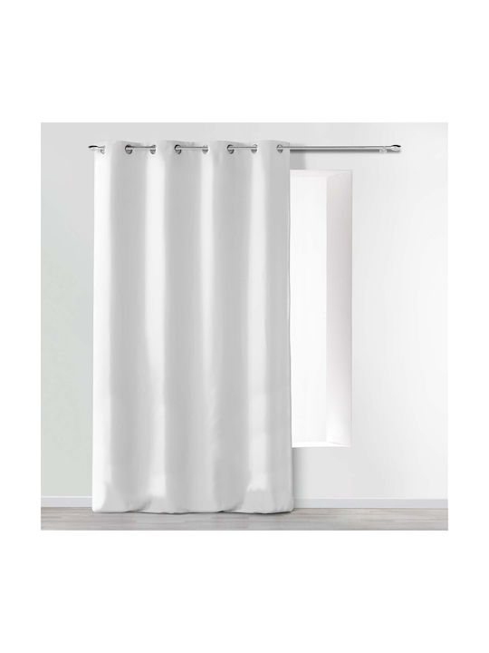 PanOikos Vorhang mit Grommets Weiß 140x280cm