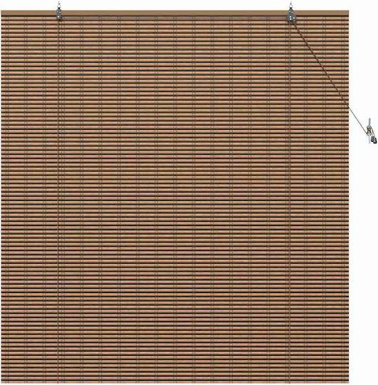 vidaXL Perdea De Fereastră Cu Coafură Maro 150x160 Cm
