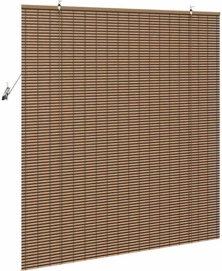 vidaXL Perdea De Fereastră Cu Coafură Maro 150x160 Cm