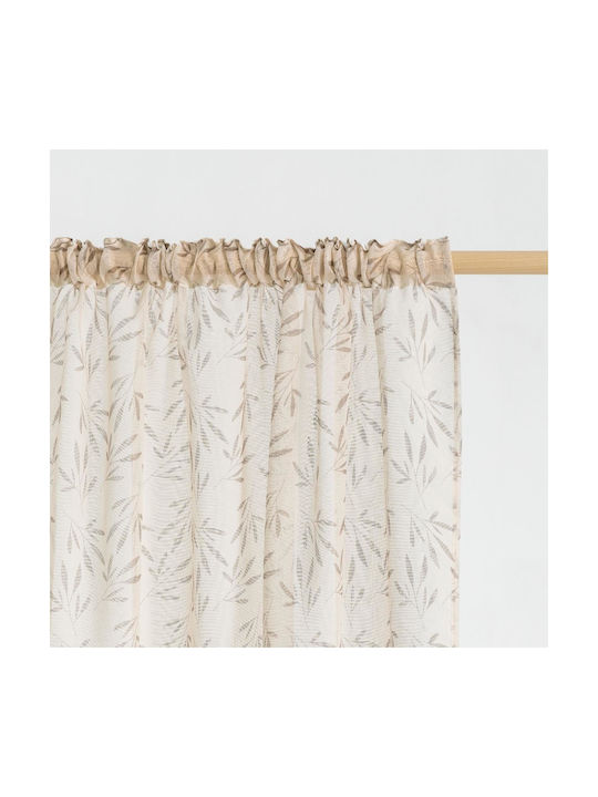 Easy Home Перде с Плик с Писалка Timpa Екрю 140x270см