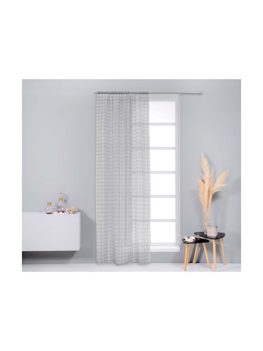 Easy Home Перде с Плик с Писалка Timpa Син 140x270см