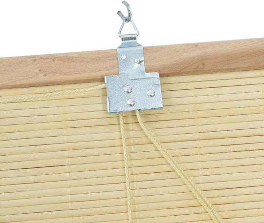 vidaXL Κουρτίνα Παραθύρου με Τρέσα Καφέ 150x160εκ.