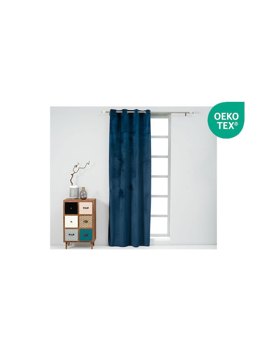 Easy Home Curtain with Grommet Cornet Blue 20.00.12768 140x260cm